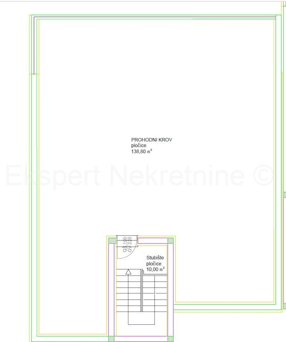 Čiovo, Okrug G., appartamento con 2 camere da letto 76 m2 + terrazza sul tetto 139 m2, piscina, vista