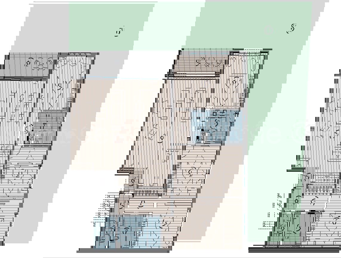 Marina, lussuosa. Appartamento di 3 locali 115 mq + giardino 96 mq, nuova costruzione, piscina sul tetto