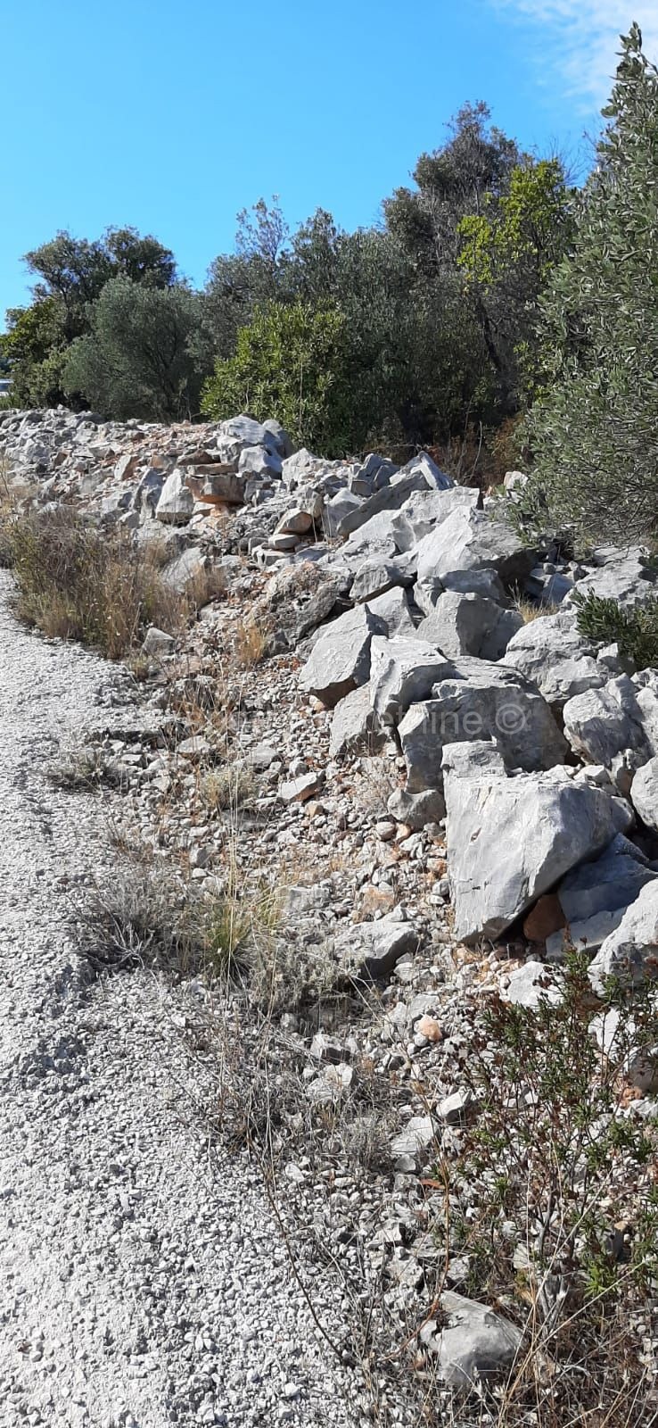 Drvenik Veli, laureato. terreno 977 m2, dal mare 270 m