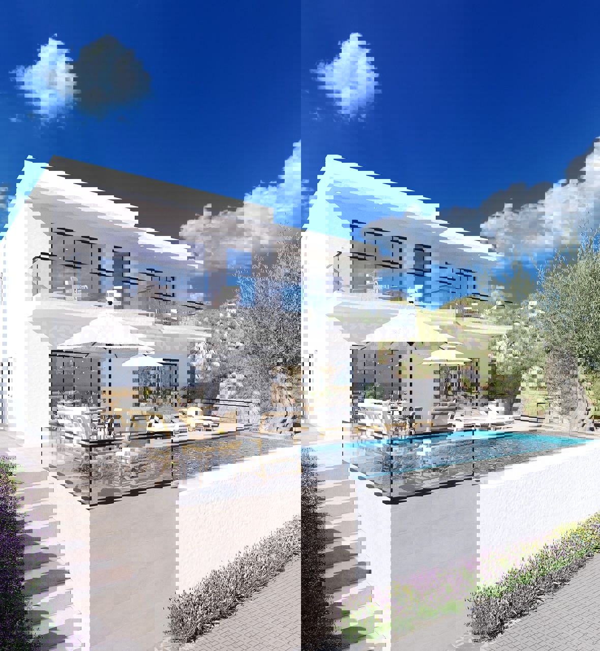 Casa indipendente più lunga di 250 m2 su un terreno di 540 m2, a 190 m dal mare