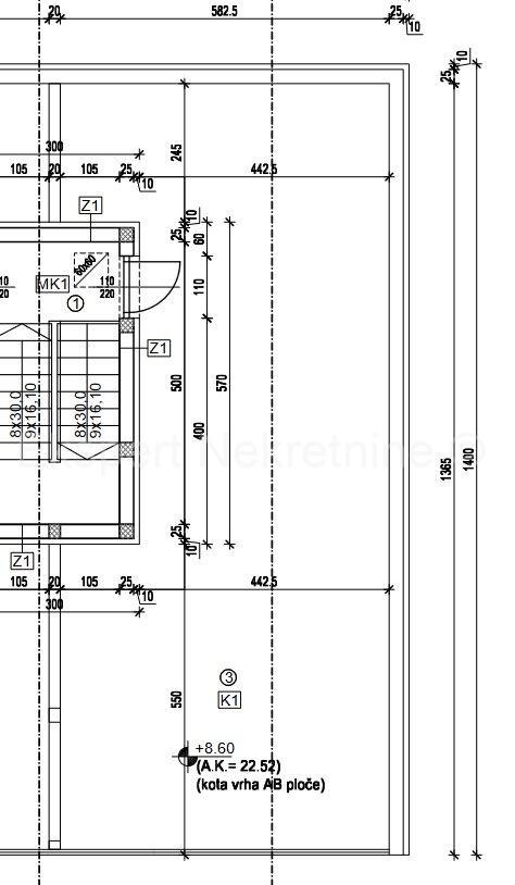 Seget D., appartamento di 2 locali 84 m2, ampia terrazza sul tetto, nuova costruzione, vista