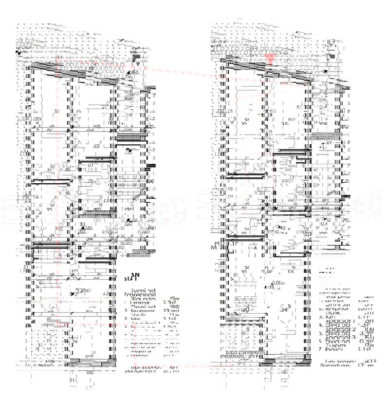 K.Lukšić, appartamento con tre camere da letto di 80,9 m2 al piano terra di un nuovo edificio, a 600 m dal mare