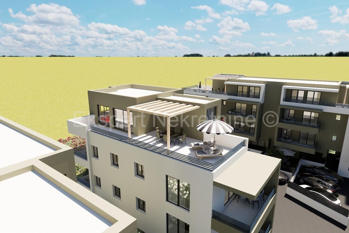 Trogir, 1-bedroom apartment 40 m2 + garden 50 m2, new building, ground floor