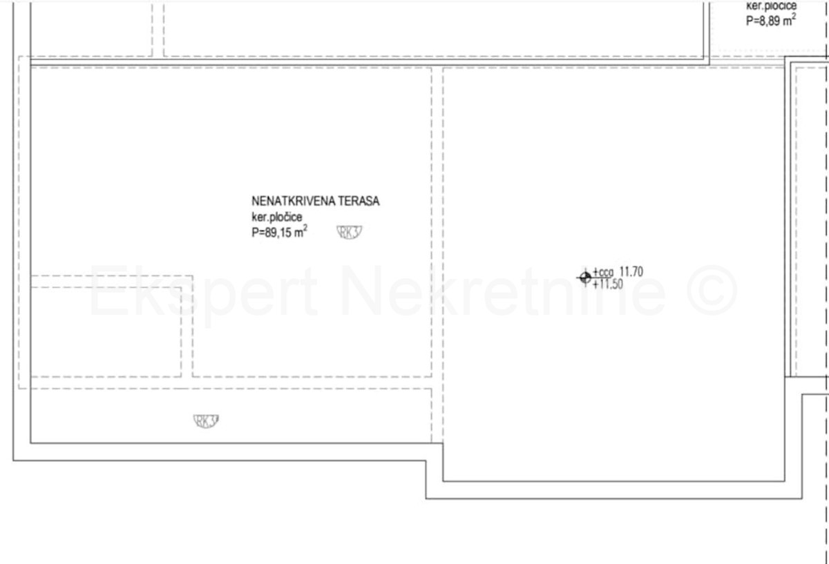 Čiovo, Okrug.G., lattico 85m2+89m2 terrazza sul tetto, vista mare, ascensore