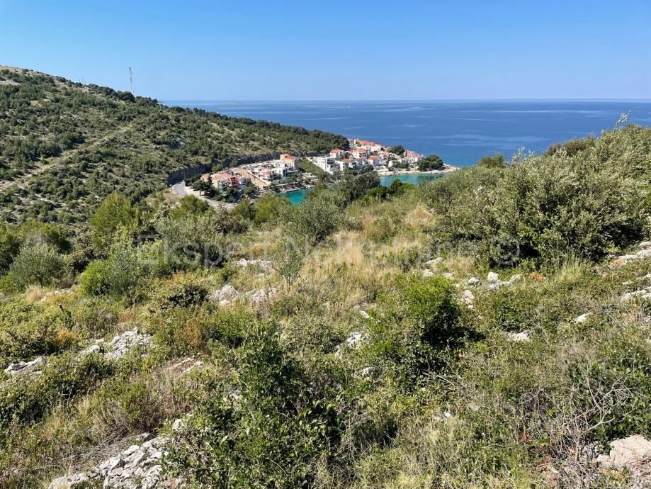 Primošten, Former building plot 960m2, sea view, 250m from the sea