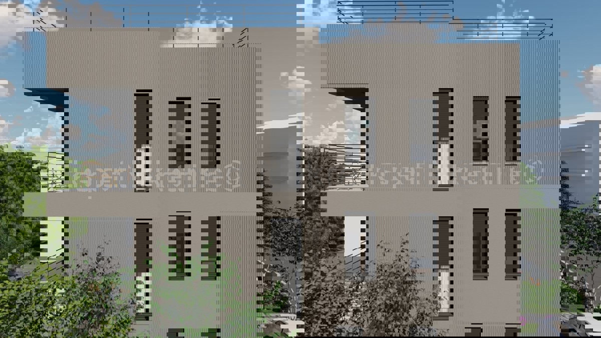 Podstrana, Grljevac, appartamento con due camere da letto 61m2 con parcheggio, vista mare