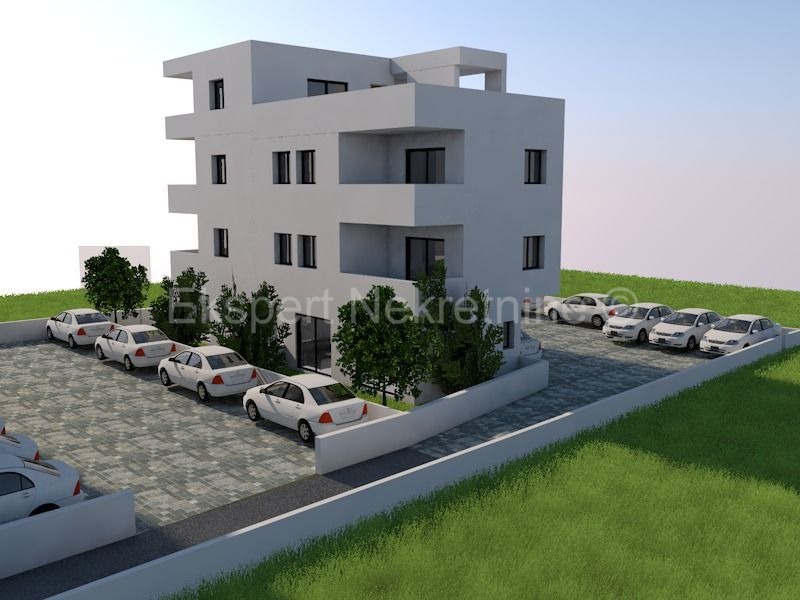 Trogir, penthouse 45 m2 + 64 m2 terrace, new building, 3rd floor, sea view