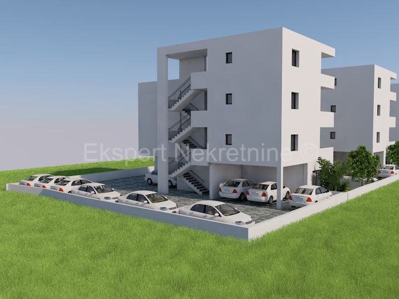 Trogir, penthouse 45 m2 + 64 m2 terrace, new building, 3rd floor, sea view