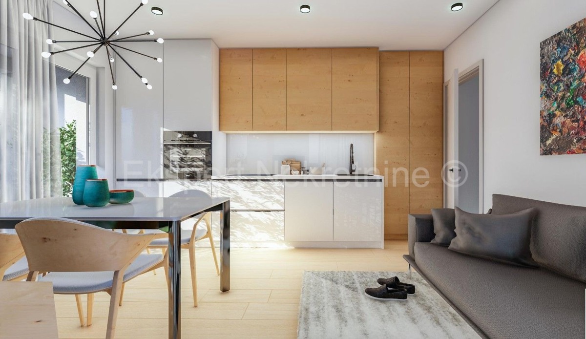 Čiovo,Okrug G., small 2-bedroom apartment 58m2, garden, large terrace, new building