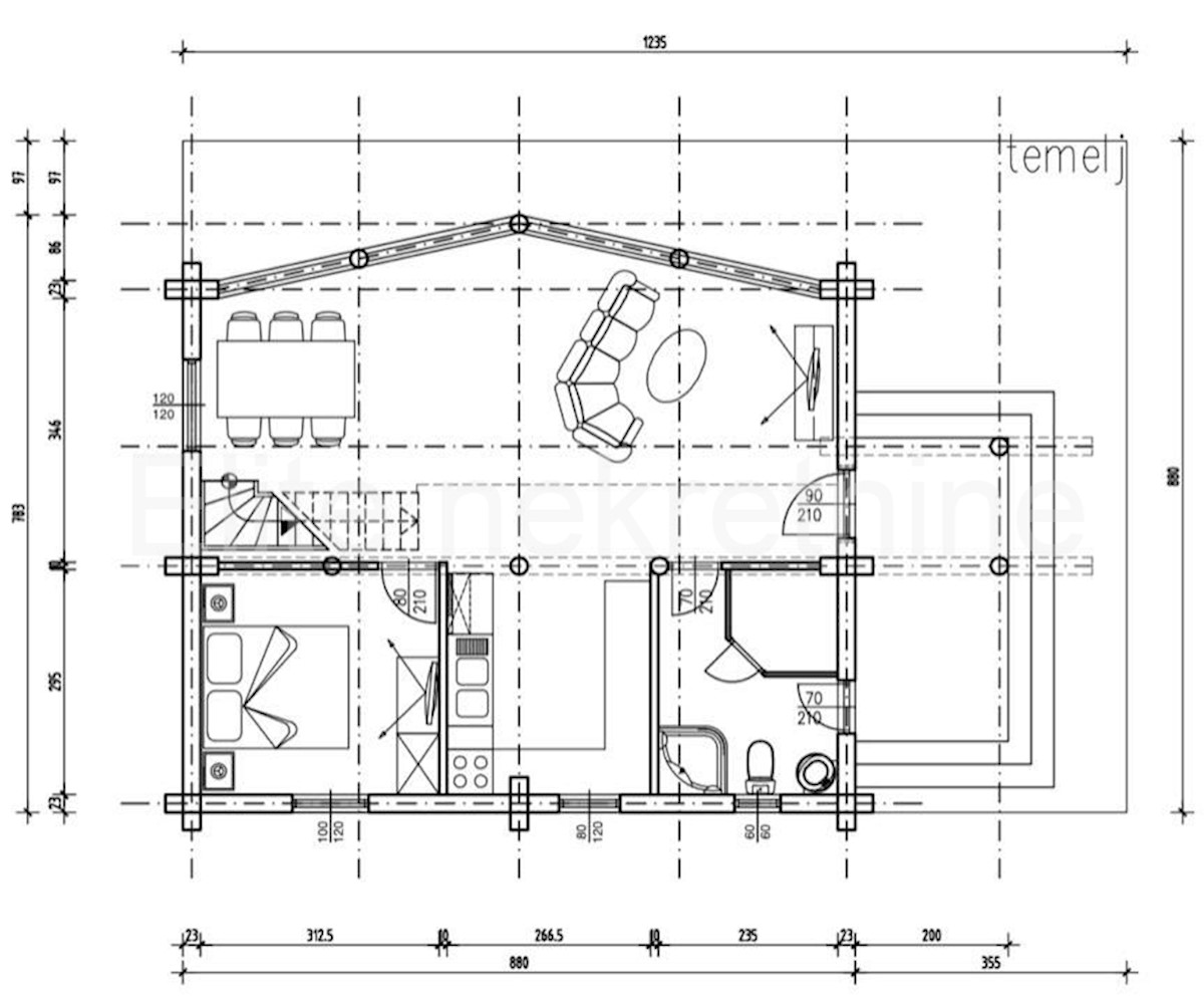 Fužine - casa in costruzione 101m2