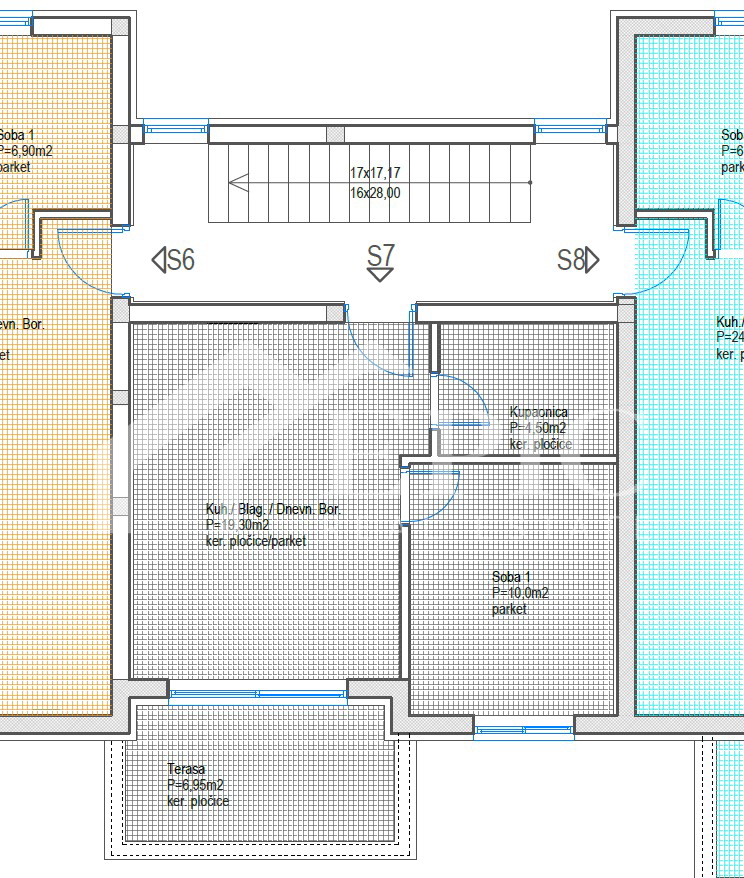 PLOVANIJA, appartamento con una camera al 2° piano