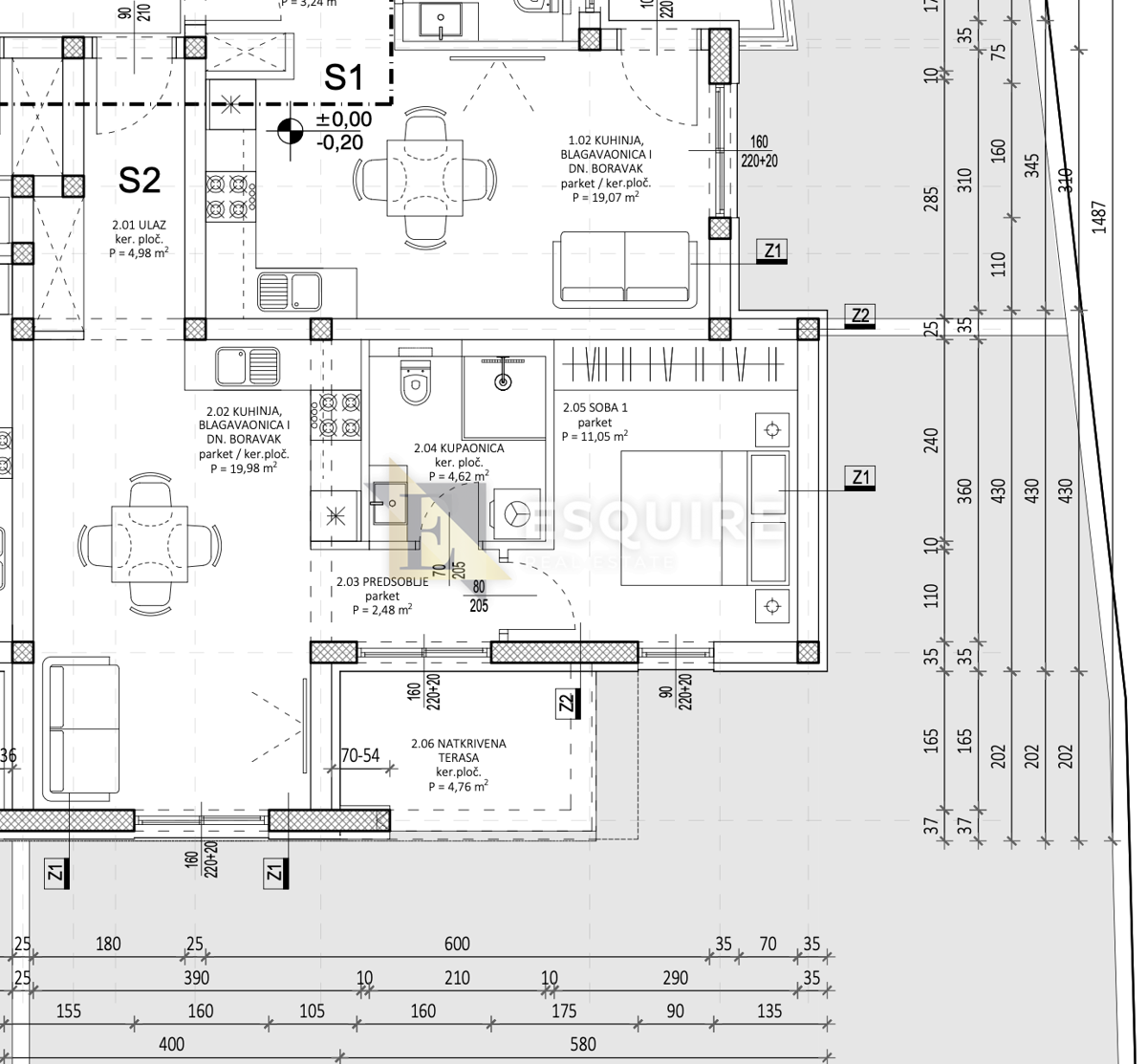 Appartamento Bili brig, Zadar, 60,20m2
