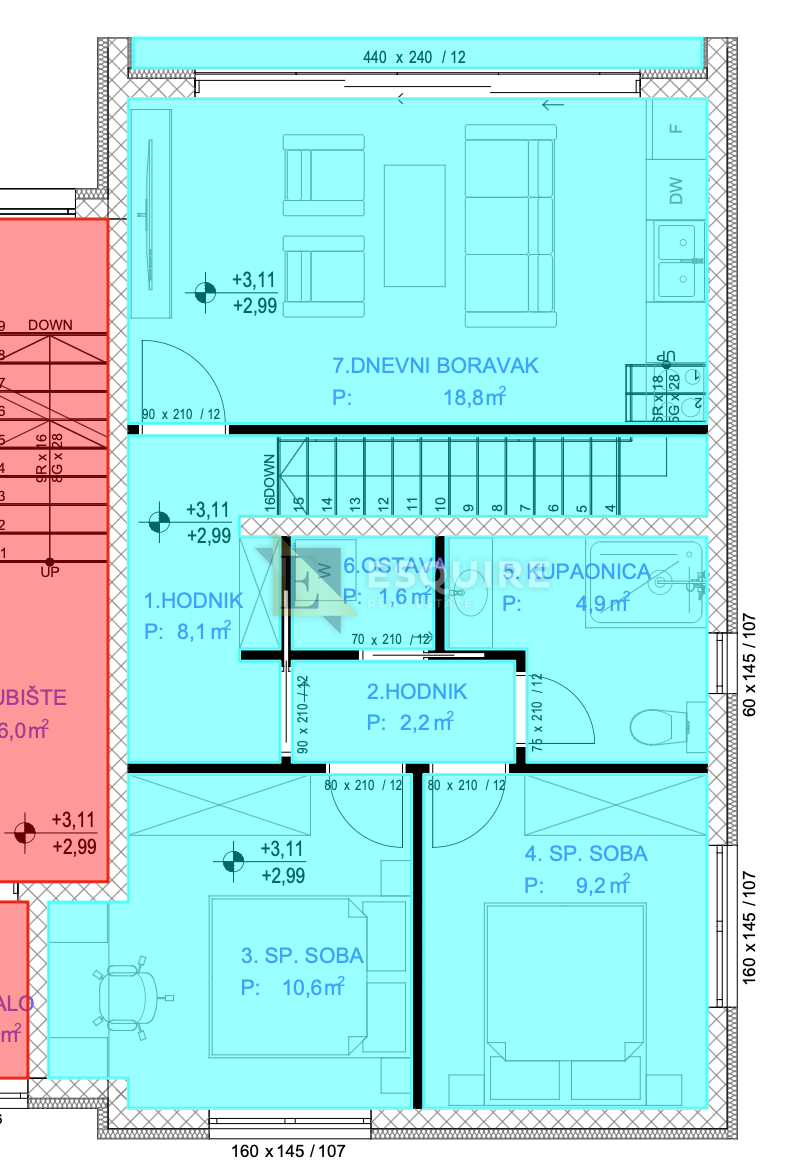 Appartamento Sukošan, 119,17m2