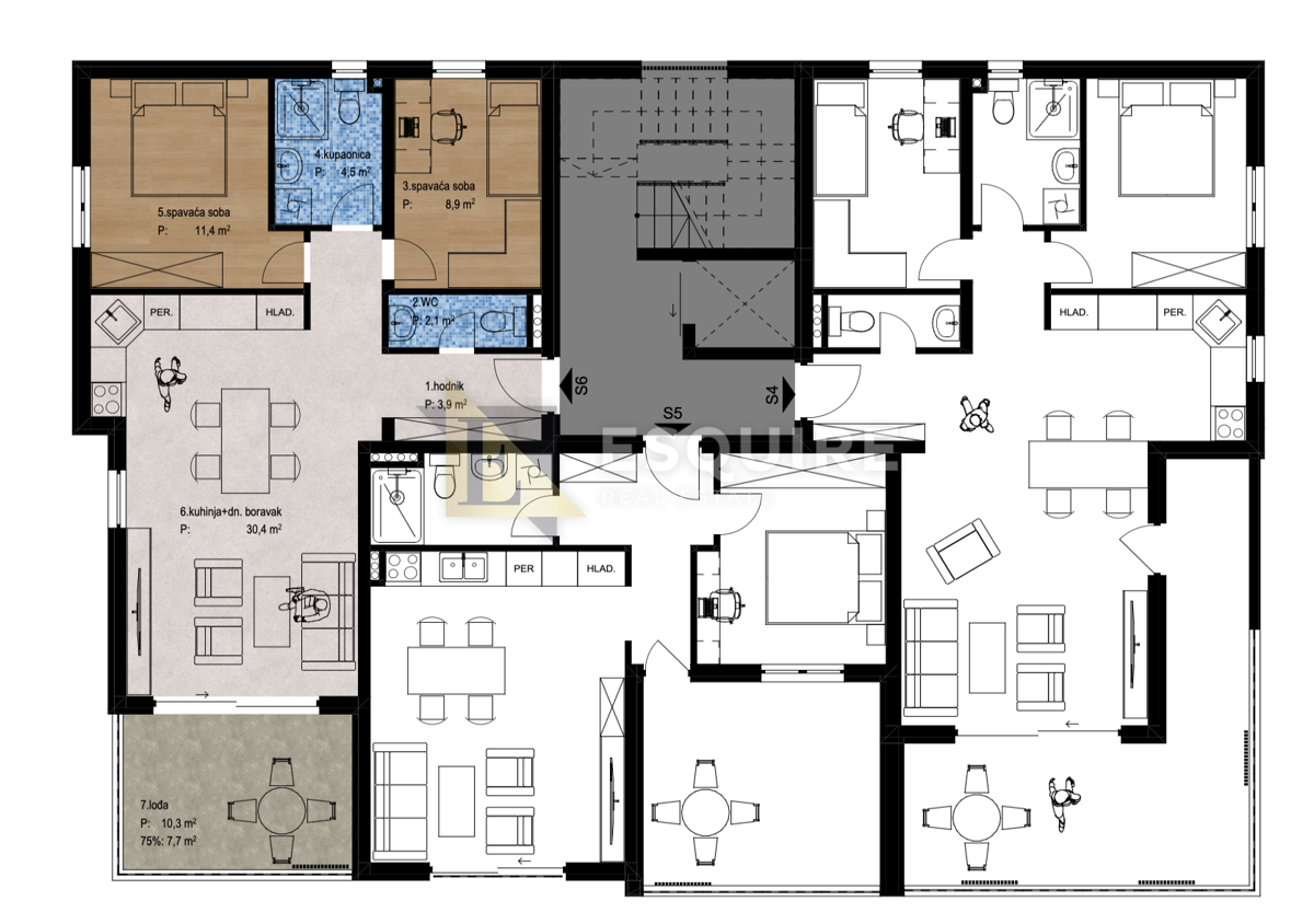 Appartamento Smiljevac, Zadar, 101,67m2