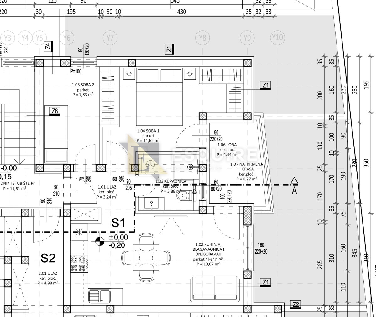 Appartamento Bili brig, Zadar, 60,20m2