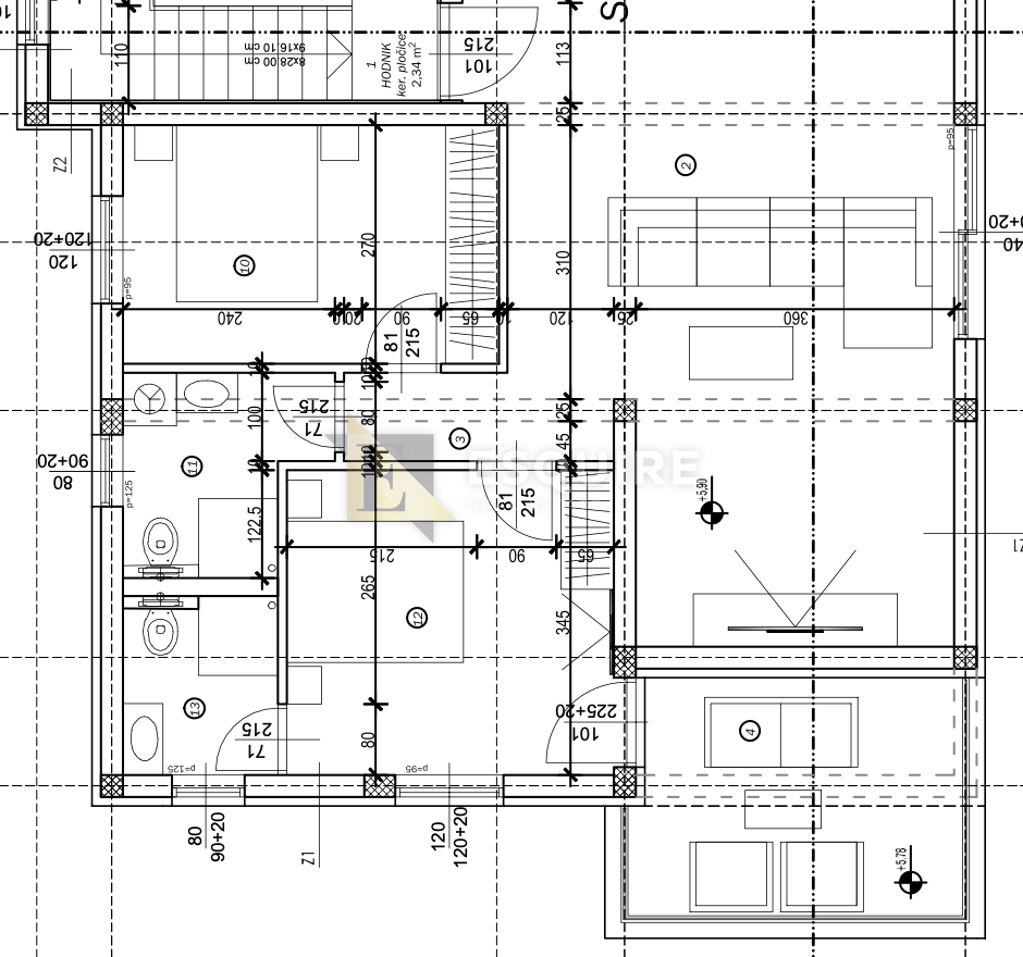 Appartamento Škrapavac, Privlaka, 150m2