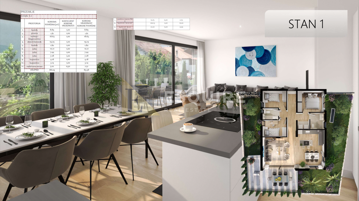 Appartamento Belafuža, Zadar, 81,70m2