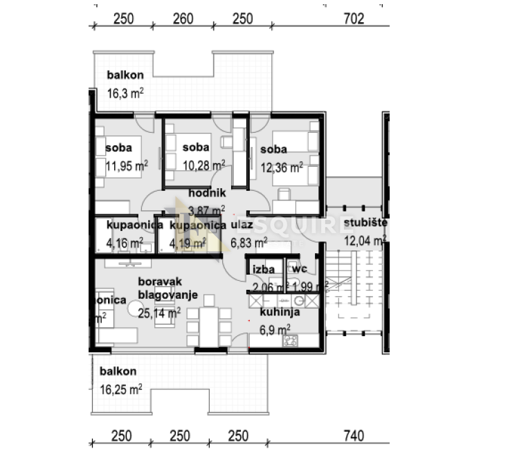 Appartamento Škrapavac, Privlaka, 218,35m2