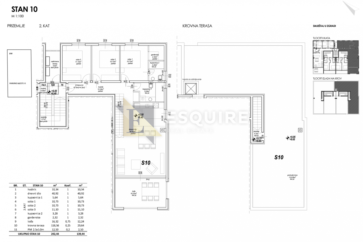 Appartamento Privlaka, 100,09m2