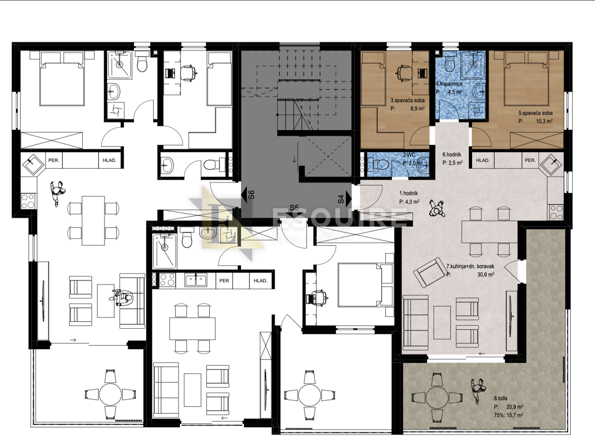 Appartamento Smiljevac, Zadar, 101,67m2