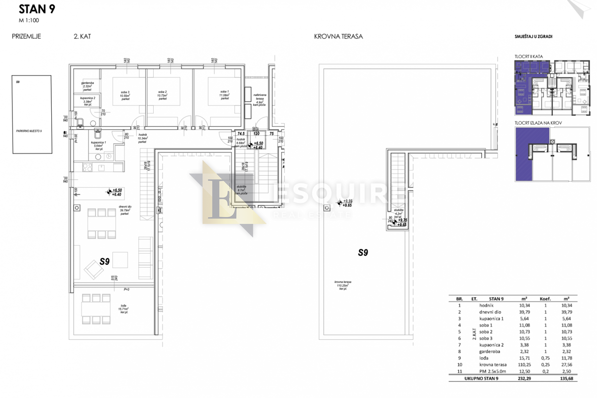 Appartamento Privlaka, 100,09m2