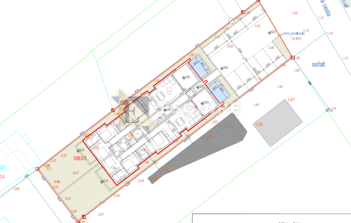 Appartamento Bibinje, 133m2