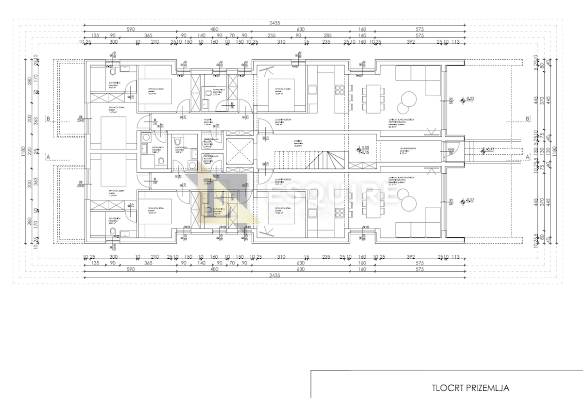 Appartamento Bibinje, 133m2