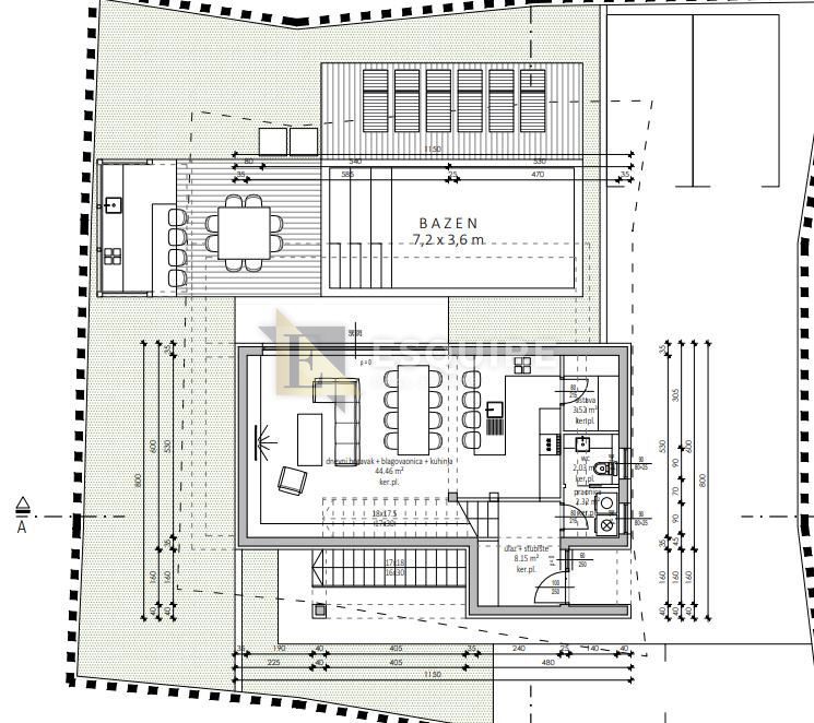 Terreno Ražanac, 1.000m2
