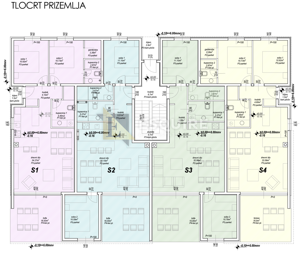 Appartamento Privlaka, 100,09m2