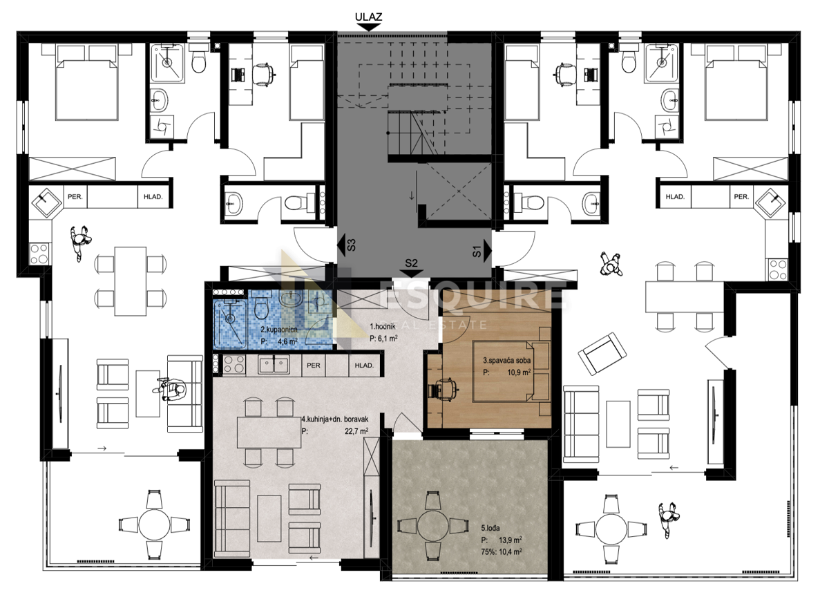 Appartamento Smiljevac, Zadar, 101,67m2