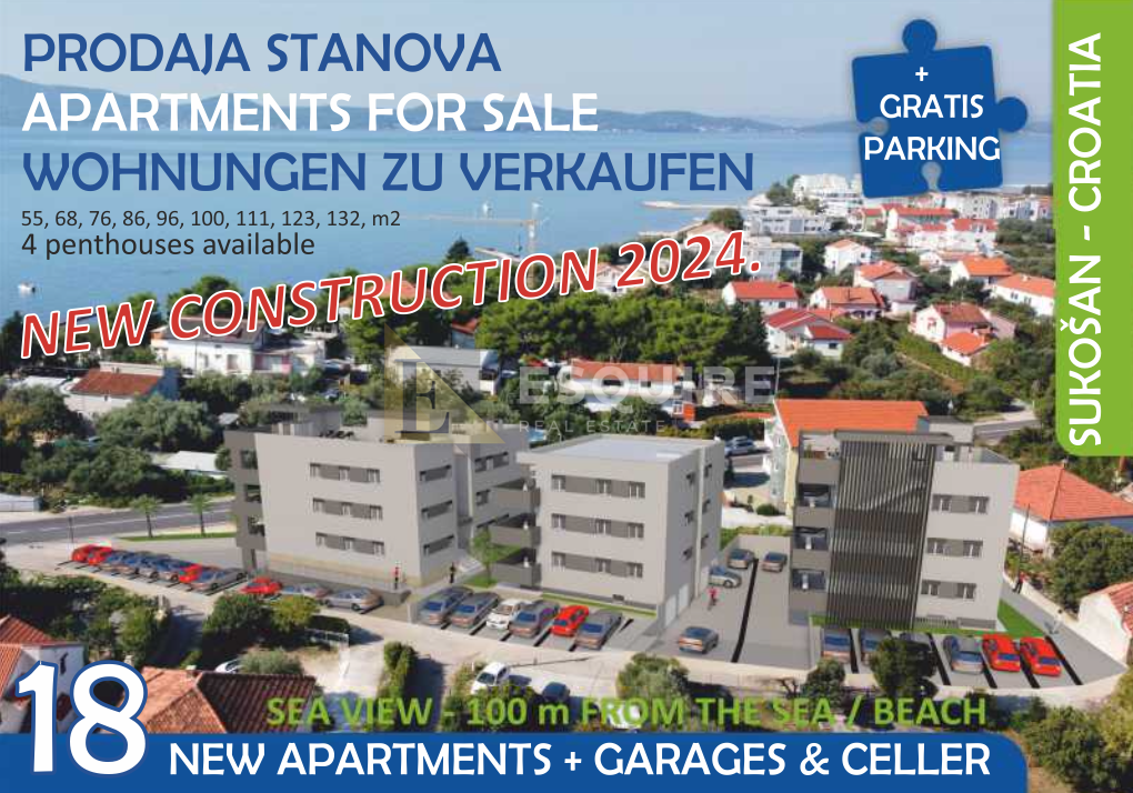 Appartamento Sukošan, 105,98m2