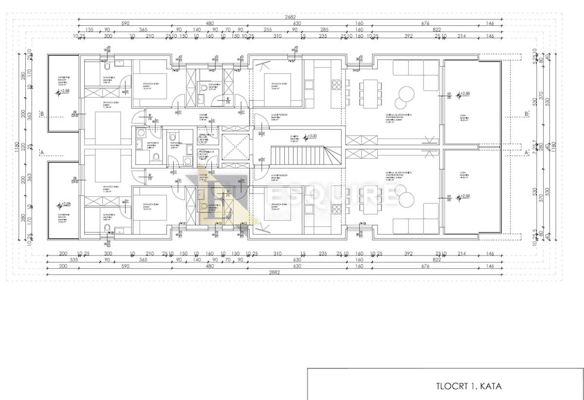 Appartamento Bibinje, 144,52m2