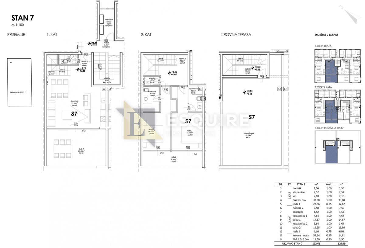 Appartamento Privlaka, 100,09m2