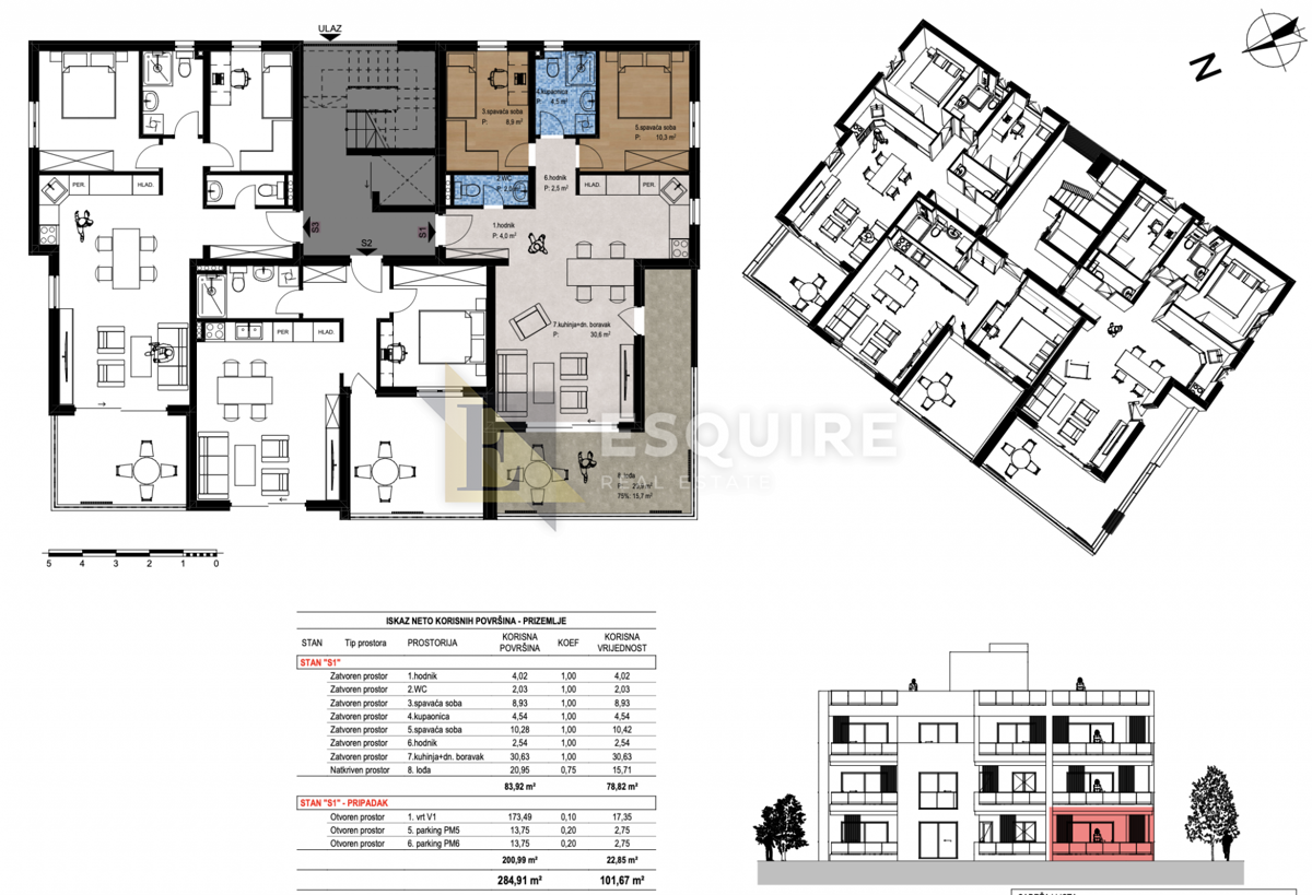 Appartamento Smiljevac, Zadar, 101,67m2