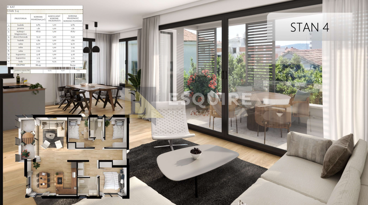 Appartamento Belafuža, Zadar, 102,19m2
