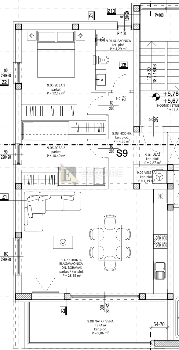 Appartamento Bili brig, Zadar, 60,20m2