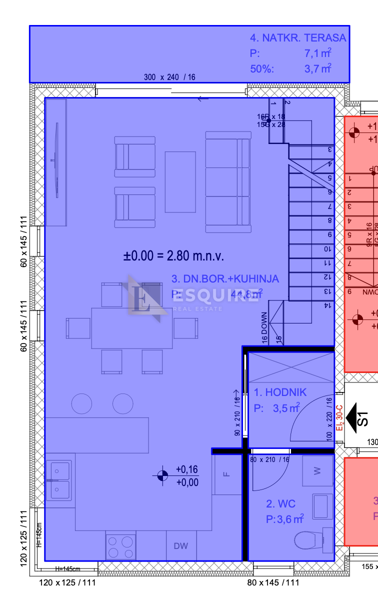Appartamento Sukošan, 119,17m2