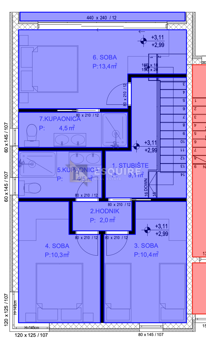 Appartamento Sukošan, 119,17m2
