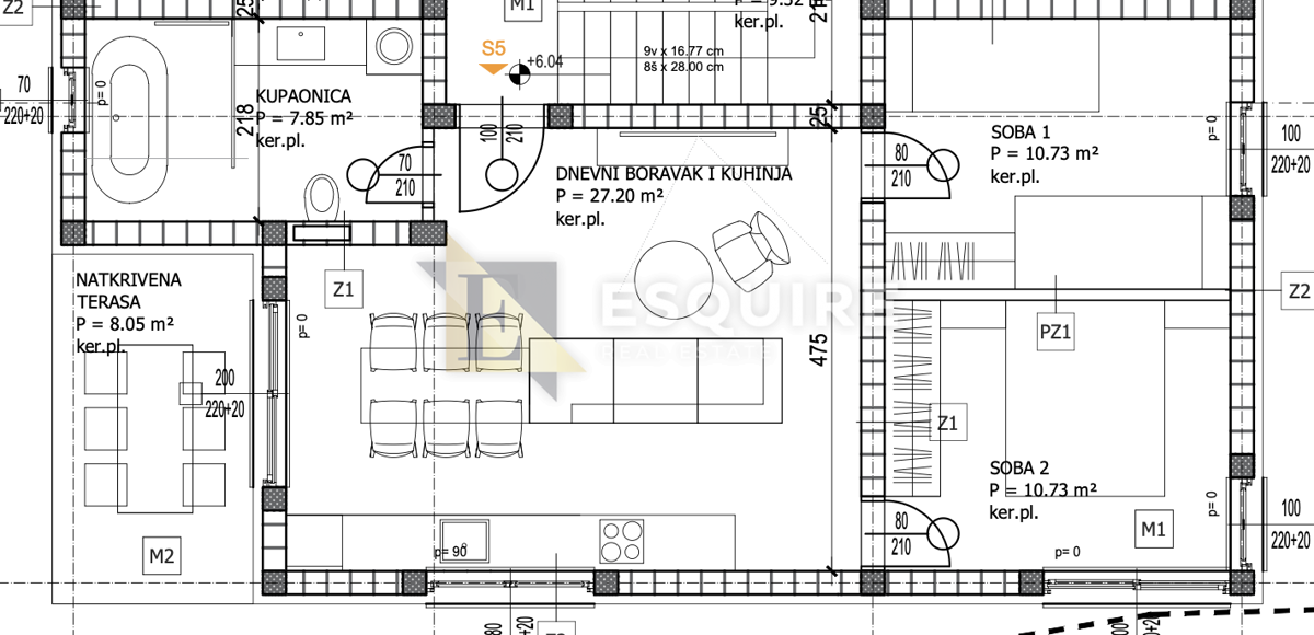Appartamento Bili brig, Zadar, 63,90m2