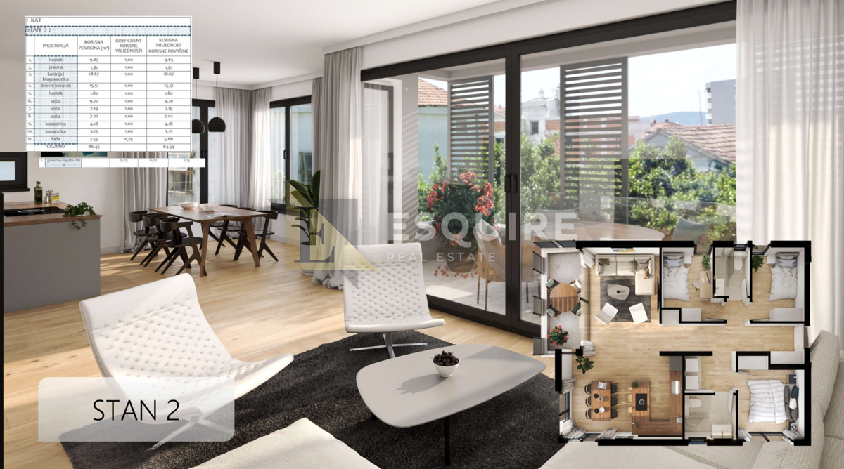 Appartamento Belafuža, Zadar, 102,19m2