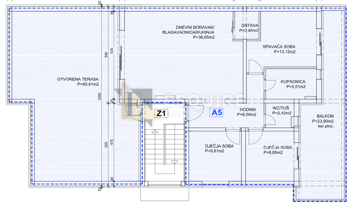 Appartamento Privlaka, 92,56m2