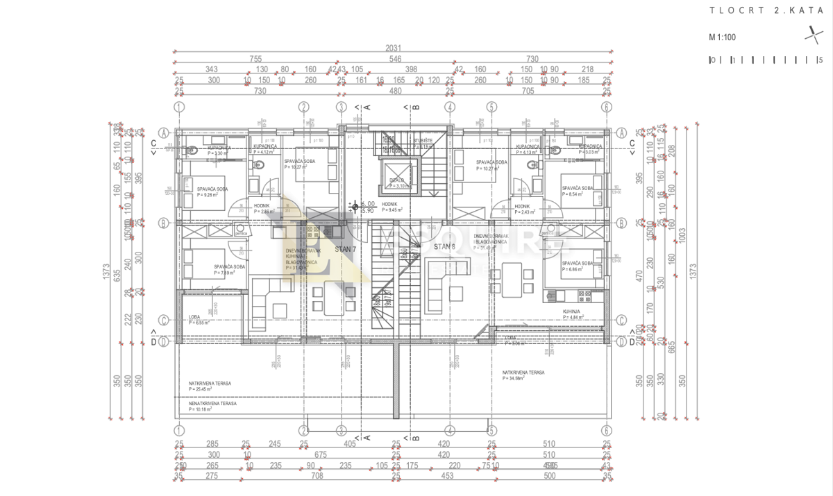 Appartamento Zaton, Nin, 76,41m2