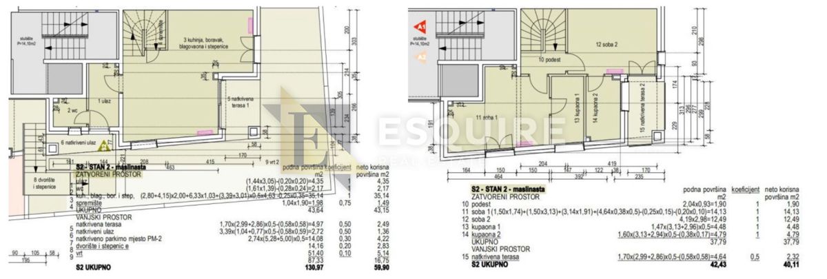 Appartamento Murter, 206m2