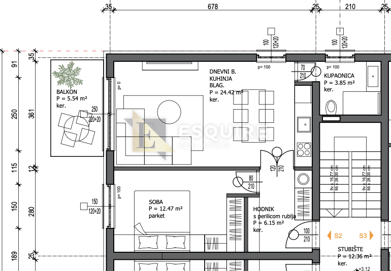Appartamento Skročini, Zadar, 87,57m2