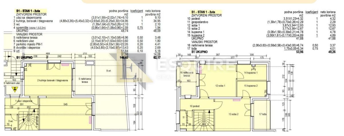 Appartamento Murter, 206m2