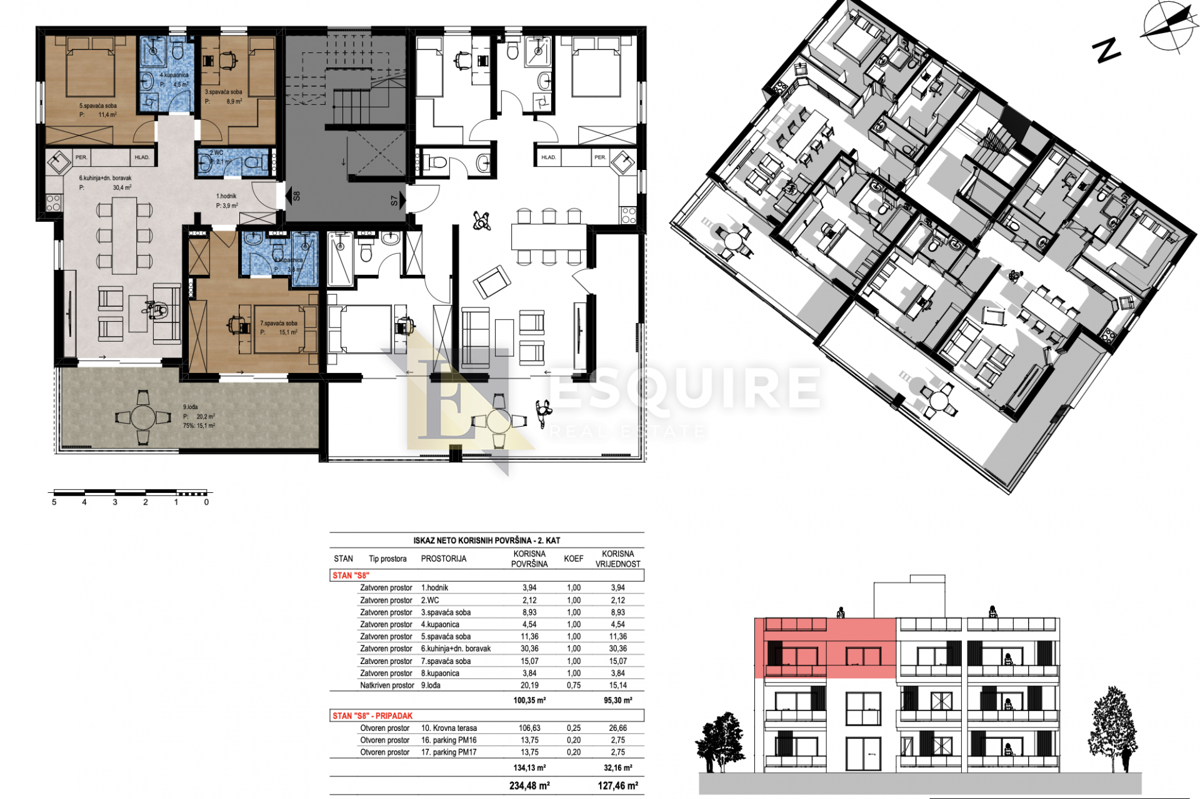 Appartamento Smiljevac, Zadar, 101,67m2