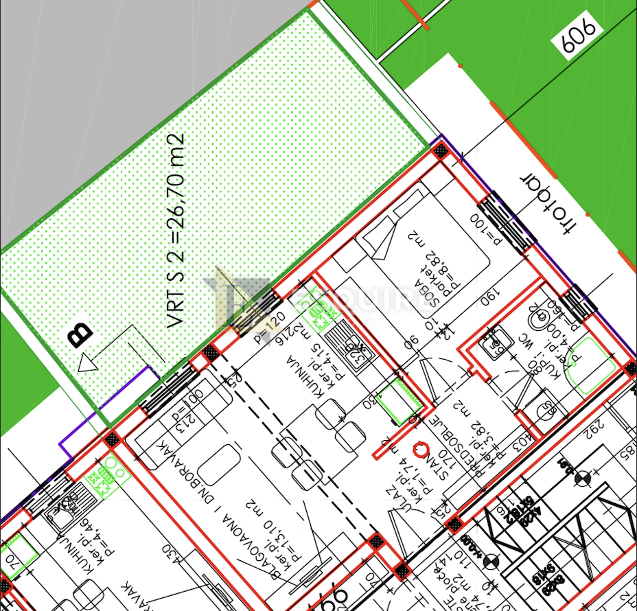Appartamento Borik, Zadar, 35,63m2