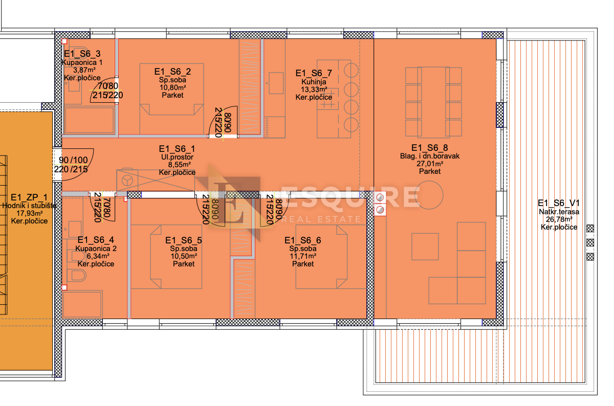 Appartamento Sabunike, Privlaka, 110m2