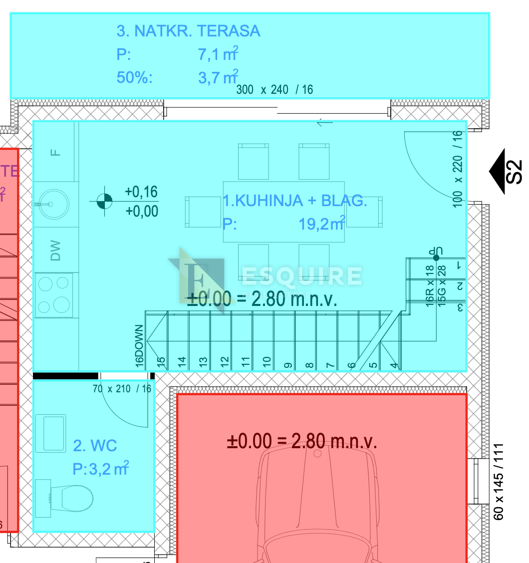 Appartamento Sukošan, 119,17m2
