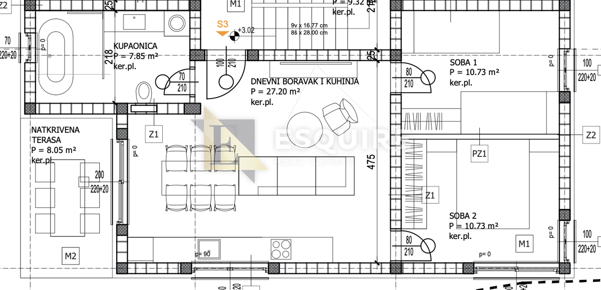 Appartamento Bili brig, Zadar, 63,90m2
